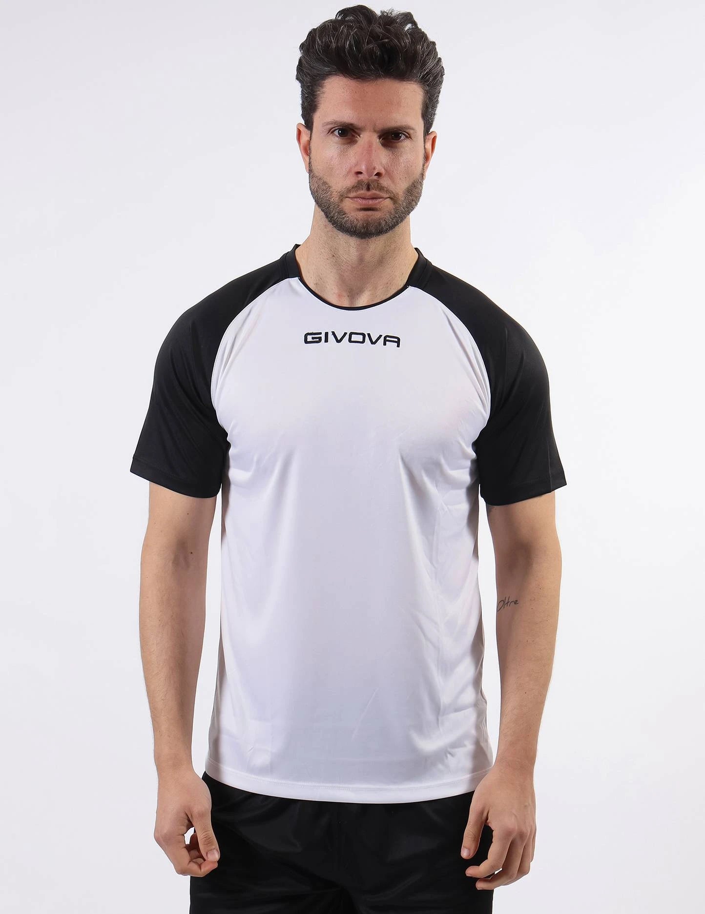 Givova Capo Performance Soccer Jersey - White / Black